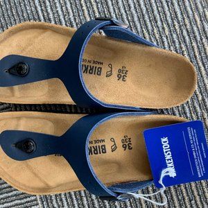 Birkenstock Gizeh-Flor Navy Blue Size 36 Women